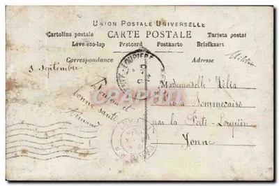 Żołnierz w mundurze — miłosny przypomnienie — Amiand, n° 3349 — Rewers