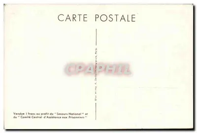 Mariscal Philippe Pétain — retrato militar — V.A. 115 — Verso