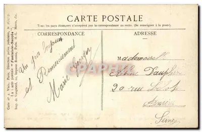 De hand in de hand — politieke tekening — Imp. de Vaugirard, Paris — Achterkant