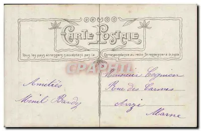 Soldato in uniforme — pubblicità per 'Vive la Classe' — editore Le Normand, n° 3558 — Verso