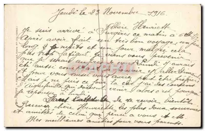 Um Poilu que pensa em você — Patriótico 1180 — Verso