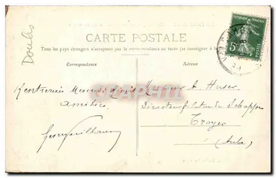 Le Valdahon — El Campo de instrucción — Al Bebedero — Fot. Toulet, Besançon — Reverso