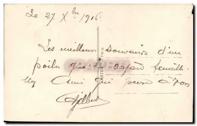 Soldado em uniforme — carta postal militar — La Favoriste, n°2357/12 — Verso