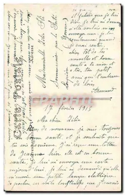 Canhões de 75 m/m em vigilância — Campanha de 1914 — ND. Phot. — Verso