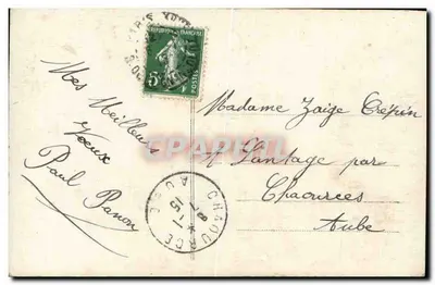 Aviação e tropas — Ano 1915 — Fauvetté 1512 — Verso
