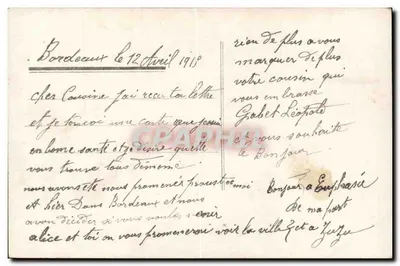 França — Soldados e Marianne — Editor Paris n°562 — Verso