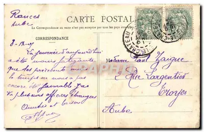 A Popote aux Manchevres — cena de vida — editor não identificado, n° 897 — Verso
