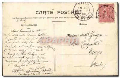 Marcha de provas de 45 quilômetros — 153º Regimento de Infantaria — A Ménil-la-Tour — Verso