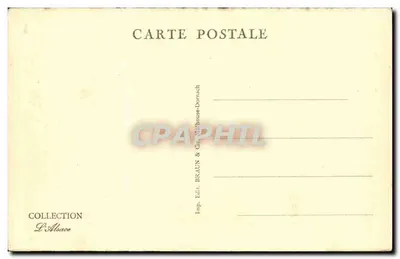 Strasbourg — Plac Republiki i Pałacu Rzeka — Stara pocztówka 1446 — Rewers