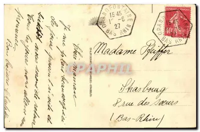 Colônia de Férias de Estrasburgo (Seção Protestante) — A Sala de Jogos — Yquèll (Poste Schirmeck) — Verso