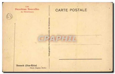 Porta de Bœrsch — vista do passagem e do ponte — Héliographie Eugène Muller — Verso