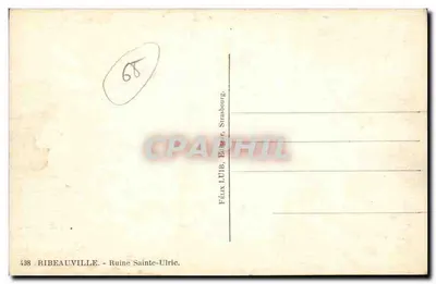 Ribeauvillé — Ruiny św. Ulryi — Félix LUB, Wydawca, Strasbourg, nr 438 — Rewers
