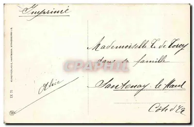 Strasburg — Ewangelicki kościół garnizonowy i katedra — Kunstverlag E. Hartmann, nr 71 — Rewers