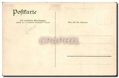 Fuga de um habitante de Elsasshausen — 6 de agosto de 1870 — Verlag von J. JACOBI Wörth a./s. — Verso