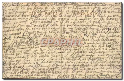 A Auberge alsaciana em Bofzheim (próximo de Strasbourg) — Curiosidades e Maravilhas da Alsácia-Lorena — Edição Ad. Weick, St-Dié, n° 7409 — Verso