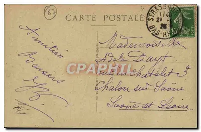 Colmar - Capela do Hospital — editor Édit. Ch. Berger, Strasbourg, n° 40 — Verso
