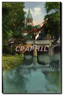 Haguenau — Ponte sobre a Mondat — editor Almacirée das Fotomecânicas