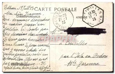 Rothau — widok panoramiczny wioski w dolinie — wydawca nieznany — Rewers