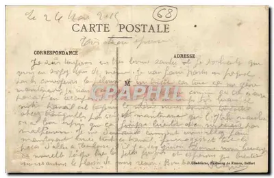 Thann - A Prefeitura — Na Alsácia — editor não identificado, n° 175 — Verso