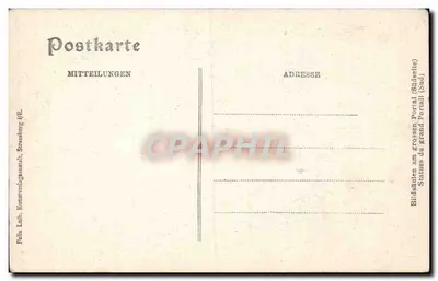 Estátuas do grande portal (Sul) — Strasbourg — Felix Loib, Kunstverlaganstalt, Strasbourg — Verso