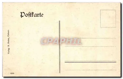 Colmar — Nieuwe Station — uitgever B. Netter, n° 8319 — Achterkant