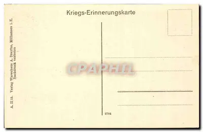 Most w Sennheim, Haut-Rhin — po zniszczeniu przez Francuzów — wydanie A. Dreyfus, n° 2784 — Rewers