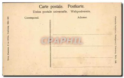 Erstein — rua animada com casas com colmios — editor Erstein — Verso