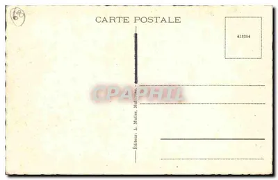 Mulhouse. Wieża Salvator — widok wieży z katedrą na tle — Wydawca L. Muller, Mulhouse, nr 413954 — Rewers