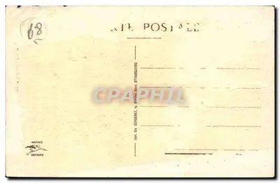 कोलमार - मेंसन-रूज के रूड़ - रूड़ के दृश्य जिसमें एक आदमी धूल के बरसात है - प्रकाशक च. बर्गेरेट, स्ट्रासबर्ग — पीछे