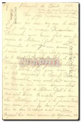 Ribeauvillé — Vista geral — editor Braun & Cie, Imp. Edit. Mulhouse-Dornach, n° 1283 — Verso