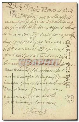 Strasburg — Gare Centrale — wydawca nieznany, numer seryjny 282 — Rewers
