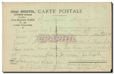 Colmar — Gara i Hotel Bristol — Hotel Bristol, Colmar (Alzacja) — Rewers