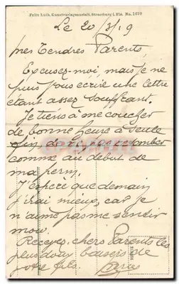 Strasbourg i. Els., Część b. z mostów zamkniętych — Felix Luib, Kunstverlagsanstalt, Strasbourg i. Els., Nr 1070 — Rewers