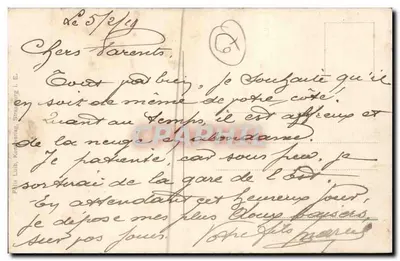 Strasbourg, widok z Brantplatz — wydawca P. Luth, Kœnigshoffen, nr 2 — Rewers