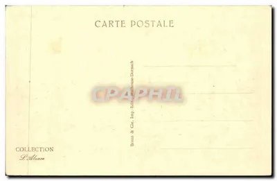 Sélestat — Igreja de São Jorge e o mercado de peixe — Editor Braun & Cie, Imp. Mulhouse-Dornach, n° 325 — Verso