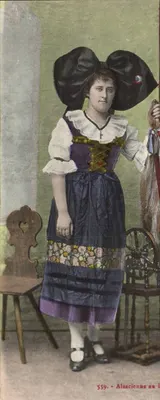 Alsaciana ao Tricô — Série 559 — Edição Chaudourne, Faubourg de France, Belfort