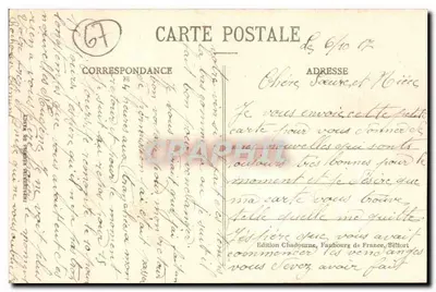 Alsaciana ao Tricô — Série 559 — Edição Chaudourne, Faubourg de France, Belfort — Verso