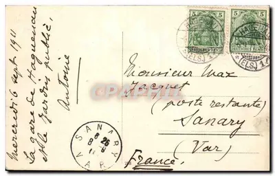 Hagenau — Estação com instalações — editor desconhecido, número de série não visível — Verso