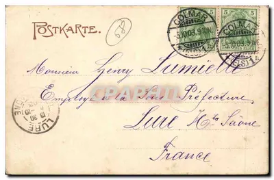 Colmar i. Els. — Część przy wodnym lurnie — Dr. Trenkler Co., Leipzig — Rewers