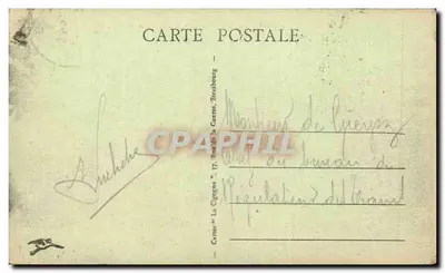 Strasburg — Sąd i Katedra Świętego Piotra — Karta pocztowa n°277 — Rewers
