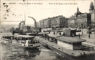 Rouen — Vistas dos Cais e da Sena — Editor não identificado, n°5