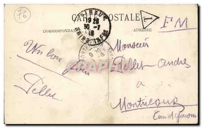 Elbeuf — Rue de la Barrière — Wydawca nieznany, nr 12 — Rewers