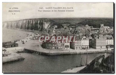 Saint-Valéry-en-Caux — Vista Geral e as Falésias d'Amont — L. d.