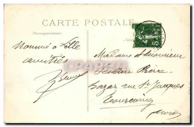 Le Havre — Piazza Gambetta — Editore F.D. n°7 — Verso
