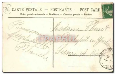 Le Tréport — O Porto com maré baixa — Editor não identificado, n° 23 — Verso