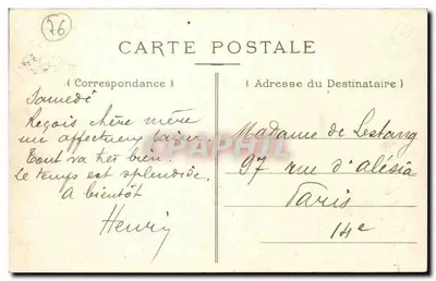 Arques-la-Bataille — Kościół i ogród — Wydawca nieznany, n° 39 — Rewers