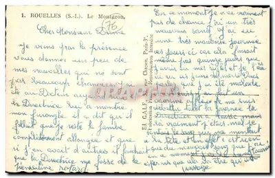 रूएल्लेस (S.-I.) के किला — मॉंटजेन — एडिटर C.A.L.F., संख्या 30, रू शापॉन, पेरिस 3e — पीछे