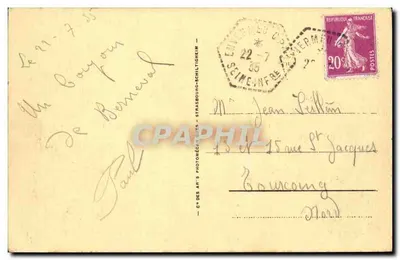 Berneval-sur-Mer — Ogólny widok — Ciech Artyściwnych Fotomechanicznych — Rewers
