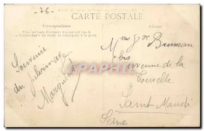 BON-SECOURS — Panoramiczny widok na Rouen — n° 626 — Rewers
