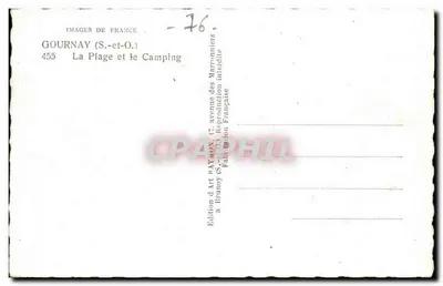 Gournay (S.-et-O.) — Plaża i obozowisko — Wydawnictwo Art Raymony — Rewers